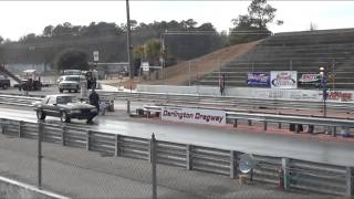 preview picture of video 'Turbo 2.3 Mustang 5speed 9.93@143 Darlington Dragway'