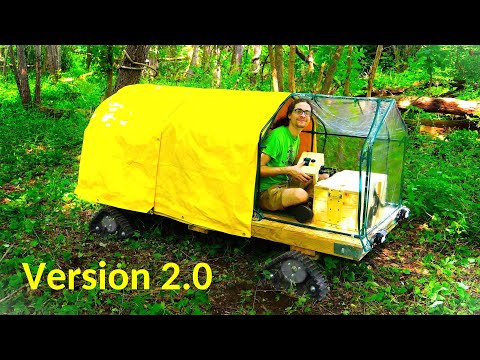 UPGRADING The Camper You Can Drive Around - MORE POWER  - Build & Night In The Forest