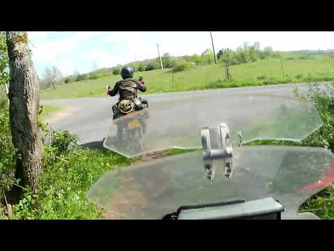 TET France Section 25 from Le Verdier, heading north to Vaour. BMW F850GS. Aprilia Tuareg 660.