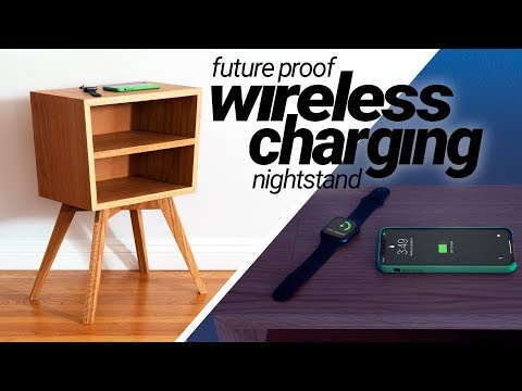 Hidden Wireless Charging Nightstand | DIY Woodworking