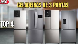4 MELHORES Geladeiras Frost Free de 3 Portas em 2026! Qual GELADEIRA de 3 PORTAS COMPRAR?
