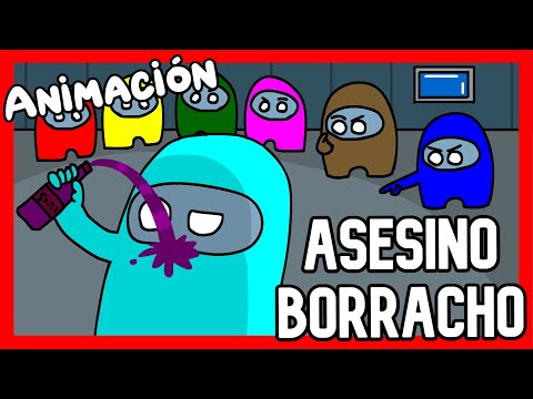 IBAI Y AURON PILLAN AL ASESINO BORRACHO 🍺 - ANIMACION AMONG US