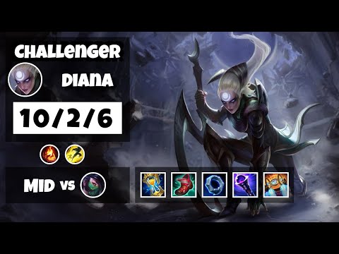 Diana 11.13 Gameplay Challenger S11 Mid (10/2/6) - OCE