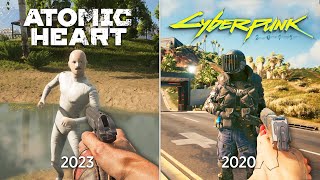 Atomic Heart vs Cyberpunk 2077 - Physics and Details Comparison