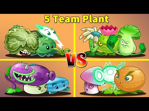 Plants Vs Zombies 2 5 Team Plant Vs Team Zombies Which Team Is The Best? PvZ 2