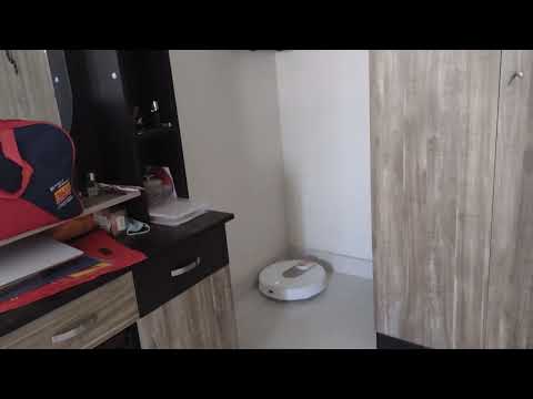 Robot Vacuum Cleaner and Mop cleaning my bedroom and hall