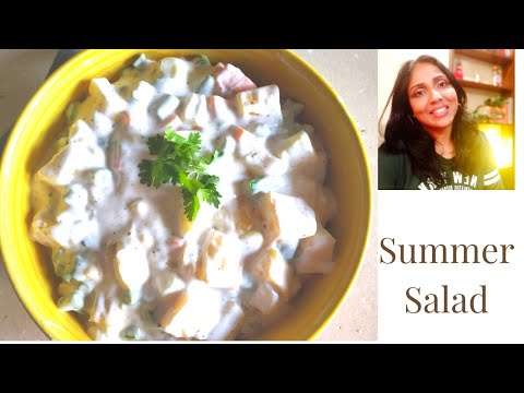 Summer Salad|Light & Refreshing|Russian Salad recipe