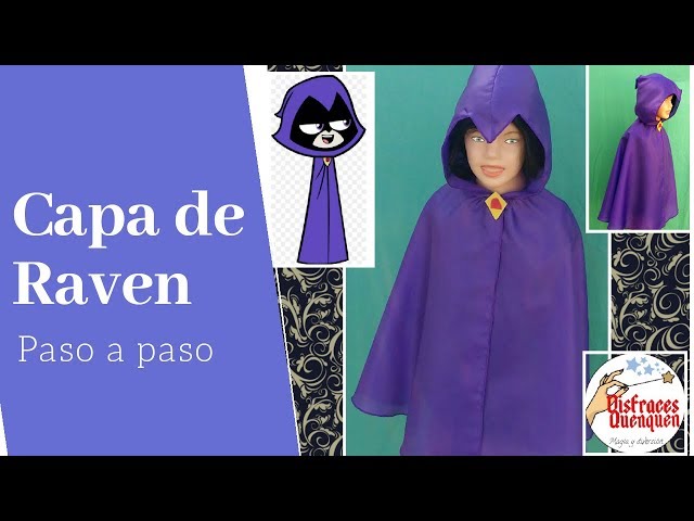 Vídeo relacionado con SINSEN Disfraz de Raven Titans para mujeres, capa púrpura cuervo, brujas, cinturón, guantes, gemas rojas, terciopelo, cosplay, Halloween