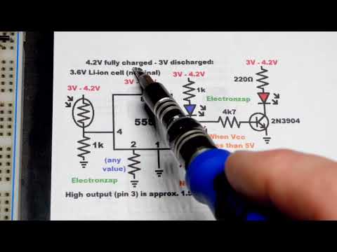 555 timer high output NPN BJT amplified for low voltage circuit schematic diagram by Electronzap