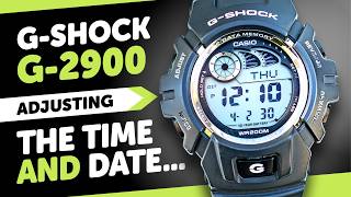 #CASIO G-Shock G-2900 (2548) TUTORIAL - How to set the TIME AND DATE