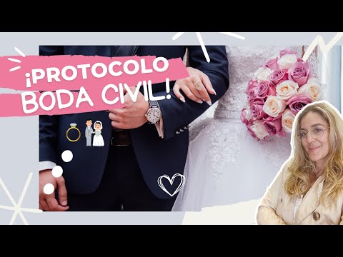 TODO sobre el Protocolo de una Boda Civil: Entradas, asientos, anillos y más 💍