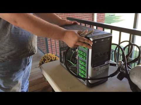 Using a SCUBA Air Cylinder to Clean a PC