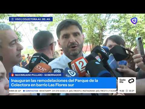 Inauguran las remodelaciones del Parque Colectora en barrios Las Flores sur