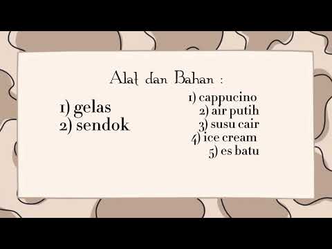 membuat cappucino ice cream