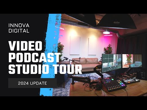 Wie ich mein Video-Podcast-Studio eingerichtet habe (Komplette Tour und Ausrüstungsvorstellung)
