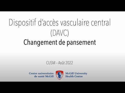 DAVC - Changement de pansement