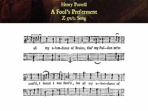 Purcell: Z 571/1. I sigh'd, and I pin'd (A Fool's Preferment) - Covey-Crump (Hogwood)