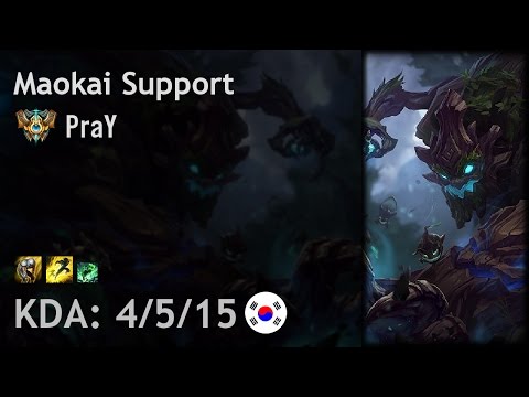 Maokai Support vs Karma - PraY - KR Challenger Patch 7.9