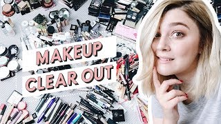 HUGE MAKEUP CLEAR OUT & DECLUTTERING | ORGANISE WITH ME | I Covet Thee Vlog
