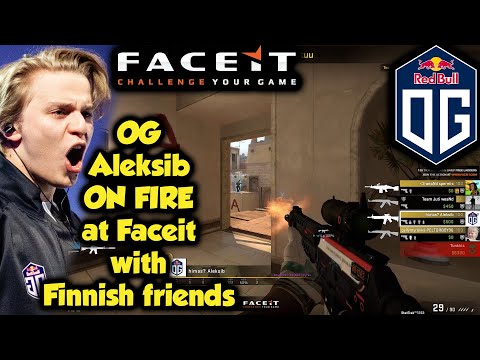 OG Aleksib ON FIRE at Faceit with Finnish friends in Mirage