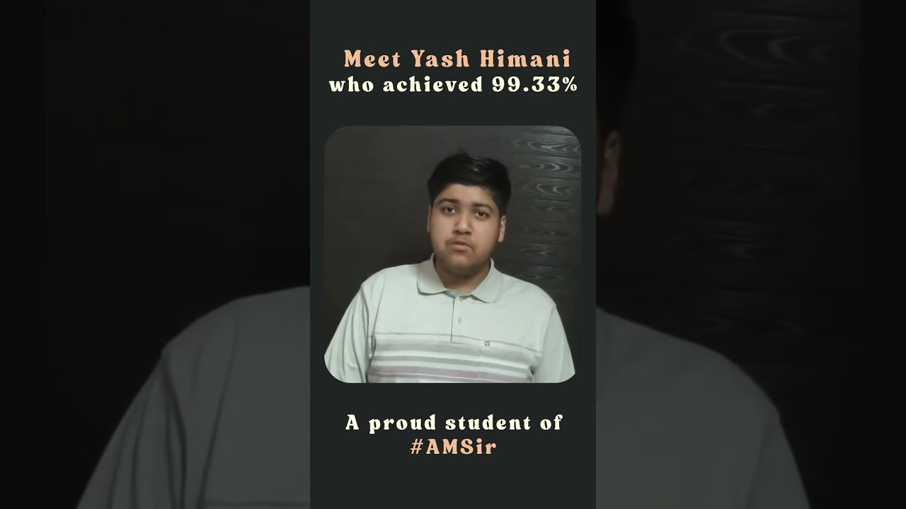 Yash Himani - 99.33%ile