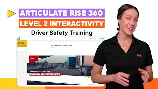 Diver Safety Training with Articulate Rise 360, Level 2 Interactivity for Transportation Industry