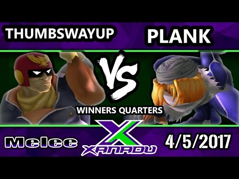 S@X 196 - ThumbsWayUp (Captain Falcon) Vs. Plank (Sheik) - SSBM Winners Quarters - Smash Melee