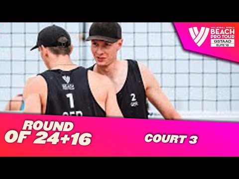 RE-LIVE | Gstaad - Round of 24 + 16 (W+M) | Court 3 | #BeachProTour