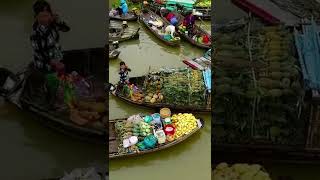 Phong Dien floating market in Can Tho #shorts
