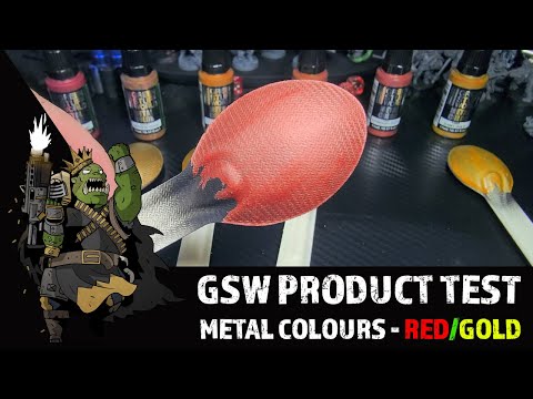 Green Stuff World Product Demonstration - Metal Colours (Red - Gold Hues)