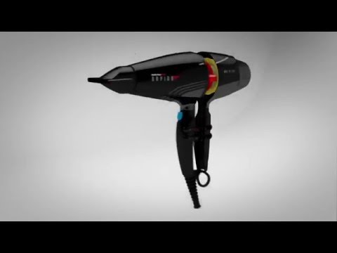Profesionalus plaukų džiovintuvas BaByliss Pro Ultra Light Dryer BAB7000IE, 22 500 aps./min. video