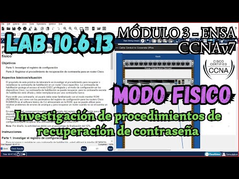 10.6.13 Packet tracer - Investigacion de procedimientos de recuperacion de contraseña (Resolucion)