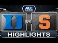 Duke vs Syracuse | 2014 ACC Basketball.