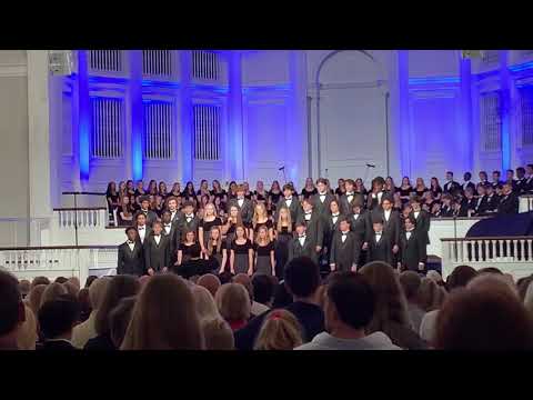Johnathan Gooden sings with Second Baptist Choir