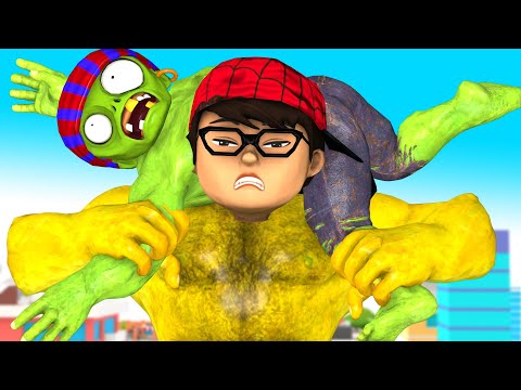 Avenger Nick Transform Gold NickHulk vs Giant Zombie Save Family - Scary Teacher 3D Funny Story
