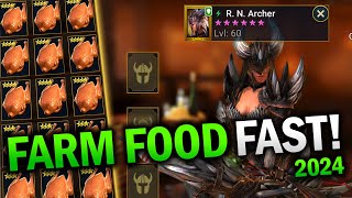 BEST WAY to LEVEL and RANK UP Champs (INFINITE FOOD) - Raid: Shadow Legends Guide 2024