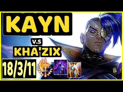 ONFLEEK (KAYN) vs KHA'ZIX - 18/3/11 KDA JUNGLE CHALLENGER GAMEPLAY - KR