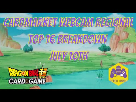 CardMarket Top Cut July Webcam Regional Breakdown & Decklists - Dragon Ball Super Card Game