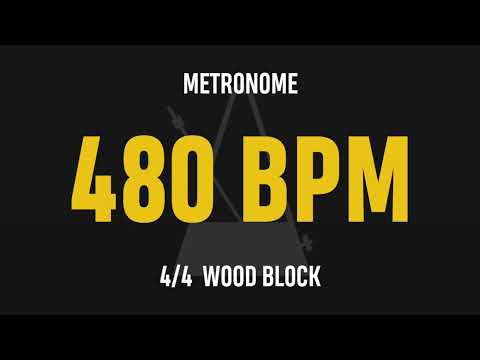 480 BPM 4/4 - Best Metronome (Sound : Wood block)