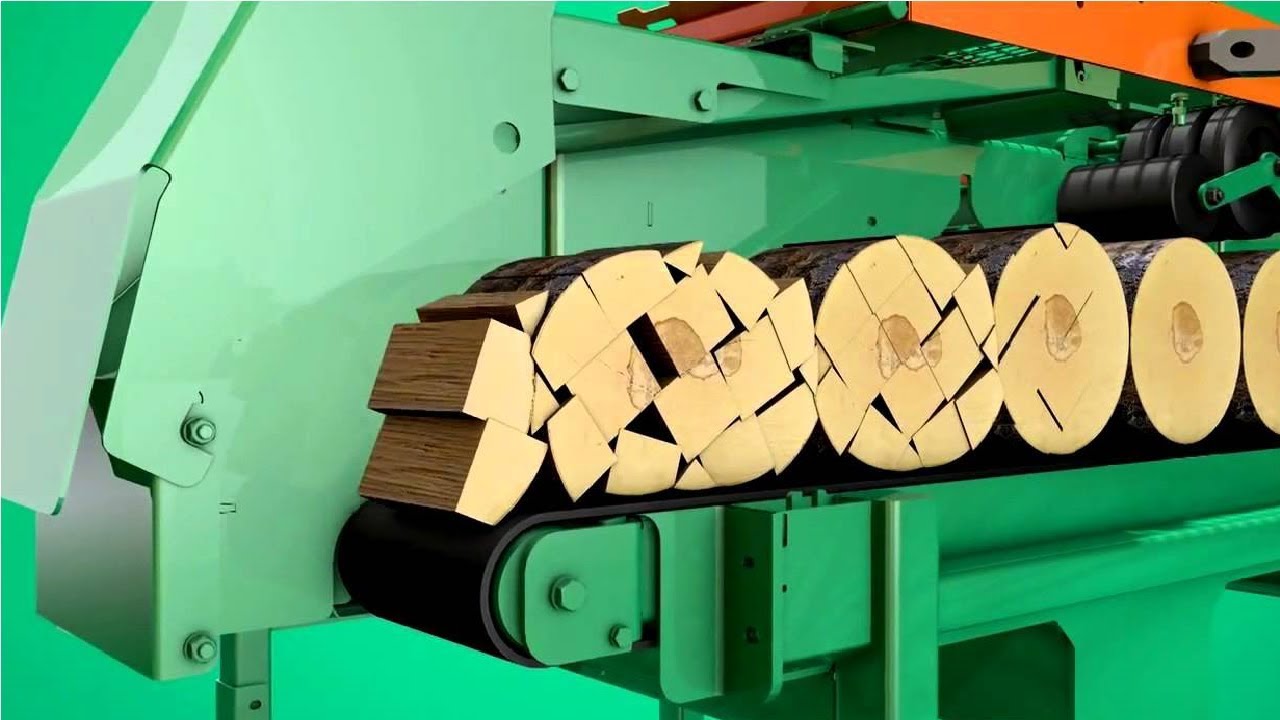 Amazing Modern Firewood Processing Machine Technology, Extreme Fast Wood Processor