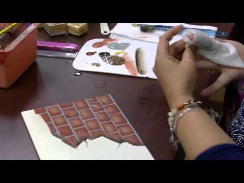 Mulher.com - 03/09/2015 - Pintura com imitação de tijolinho - Mara Fernandes PT2