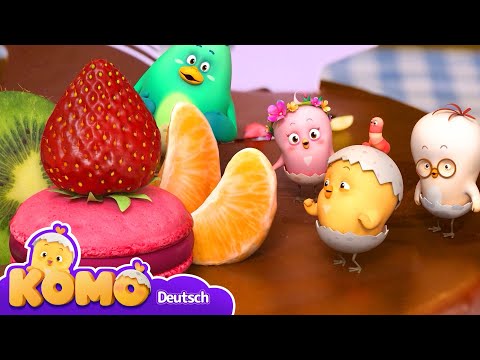 Einen Kuchen betrachten + Más episodios | Komo ist neugierig | Kinderanimationen