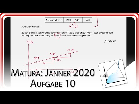 Matura 2020 Jänner: Aufgabe 10 - Brutto und Nettogehalt | Mathe EasyGoing