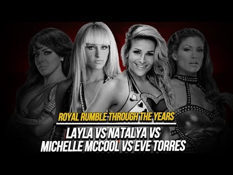 WWE Royal Rumble 2011: Eve Vs Natalya Vs Layla Vs Michelle #WWE2K18 #RoyalRumble #WWE