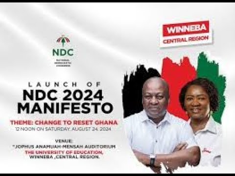 PRESENTATION OF THE 2024 NDC MANIFESTO