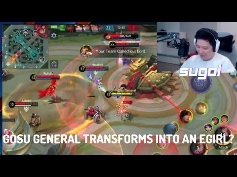 GOSU GENERAL BECOMES AN EGIRL?????!!!!! | Mobile Legends Twitch Clips