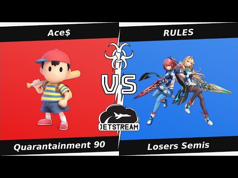Quarantainment 90 Losers Semis - Ace$ (Ness) Vs RULES (Pyra) - SSBU