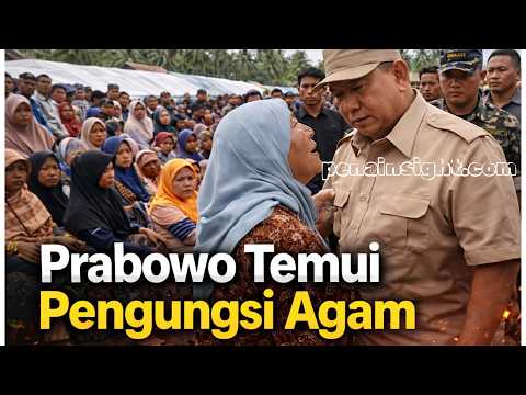 Prabowo Datang ke Tengah Pengungsi Agam, Penanganan Darurat