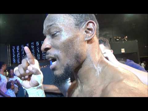 Tyrone Brunson Post fight after stopping Kermit Cintron