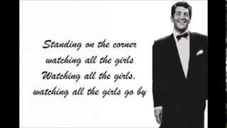 Dean Martin - Standing on the corner with lyrics